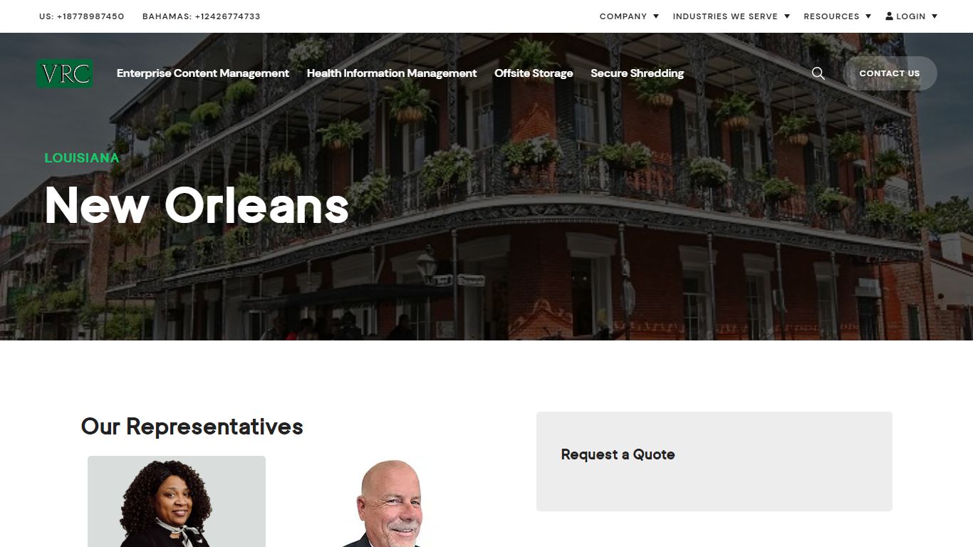 Document and Records Management | New Orleans, LA - VRC